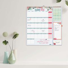 Calendario Finocam pared 16 meses plus cas 2025-26 Frases