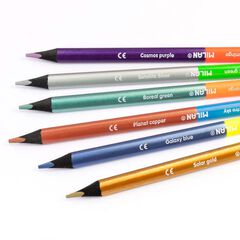 Llapis de colors Milan Bicolor Fluo/Metall 6 colors