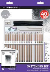 Set Esbozo Daler-Rowney-Rowney 40 piezas