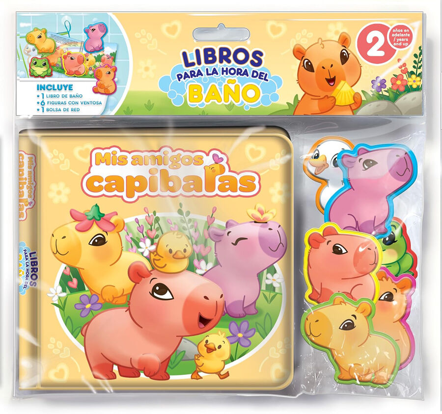 Mis amigos capibaras - Libro ba&ntilde;o