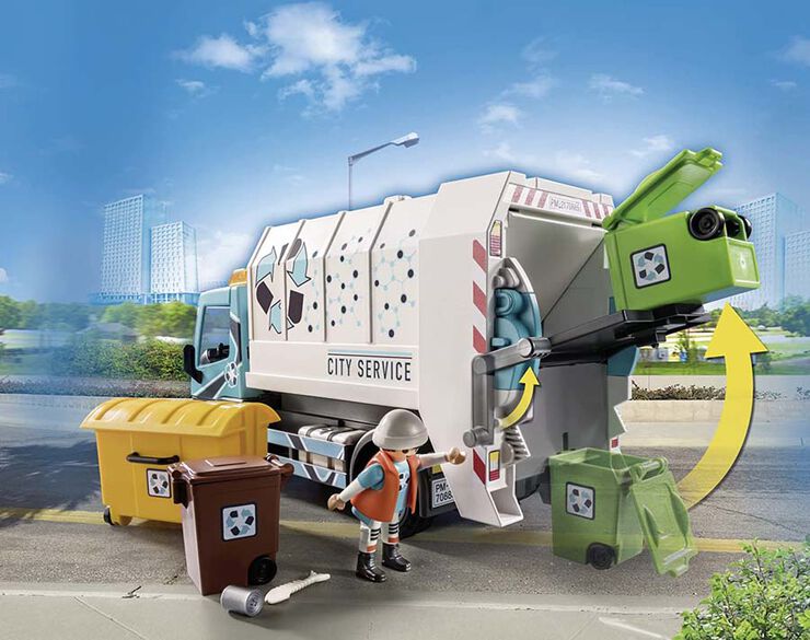 Playmobil City Life Camión de la basura con luz 70885