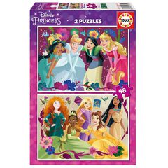 Puzle 2x48 peces Disney Princess