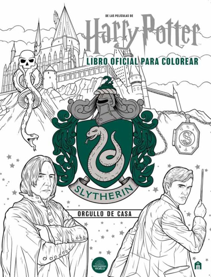Harry Potter Slytherin libro oficial para colorear