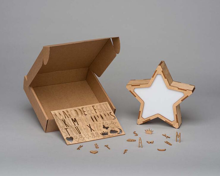 Lámpara Estrella luminosa personalizable