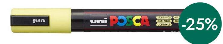 Rotulador Posca PC-5M 1,8-2,5mm amarillo sol