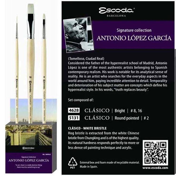 Set Pinceles Aceite/Acrílico Antonio López