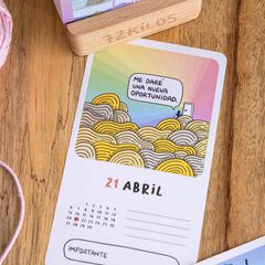 Calendario mesa de tarjetas 72 Kilos 2026 castellano