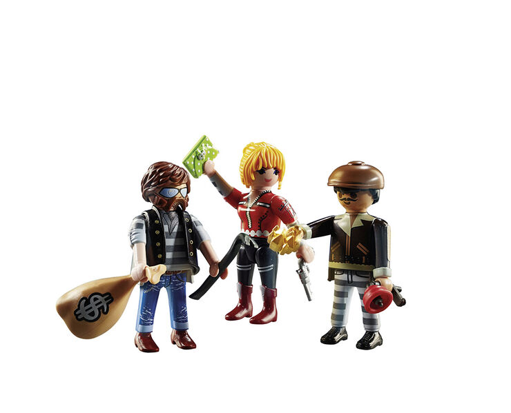 Playmobil City Action Set Figuras Ladrones 70670