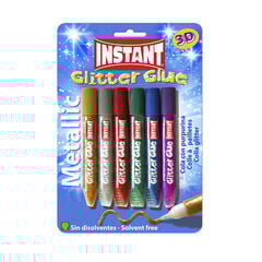 Cola Instant Glitter Metallic de 6 colors