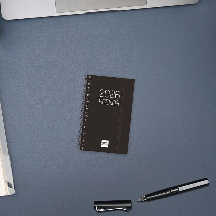 Agenda Finocam Opaque E3 sem/vista horizontal cas 2026 negro