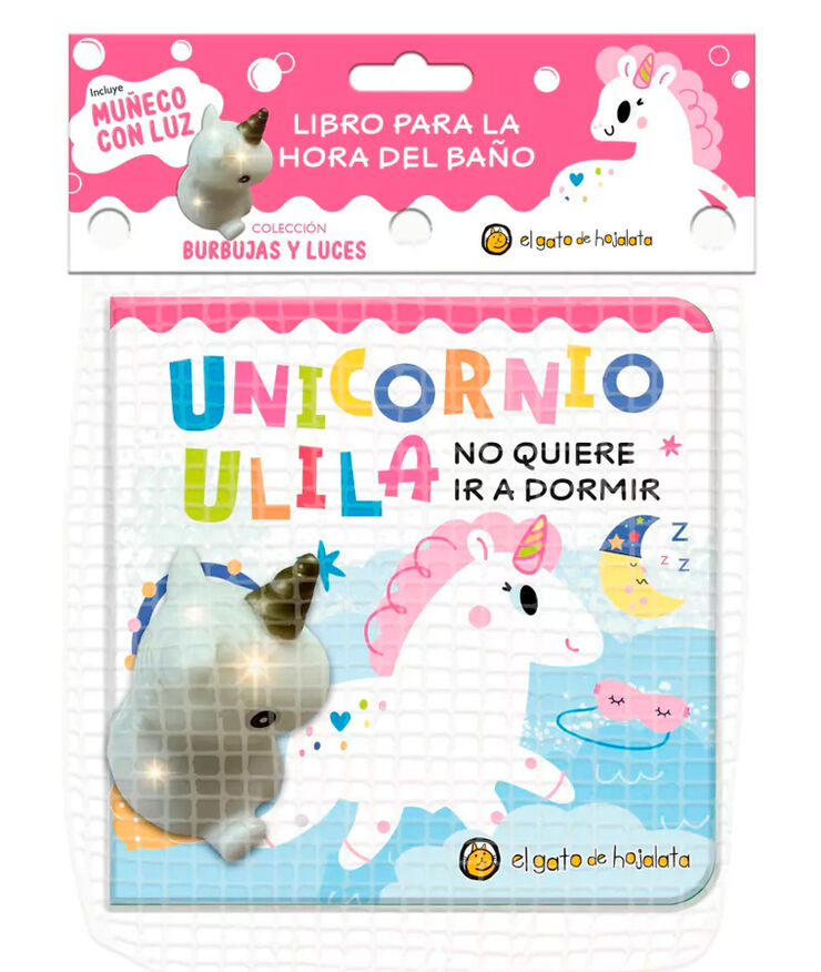 Unicornio Unila no quiere dormir - Burbujas y luces