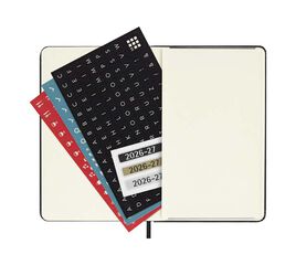 Agenda Moleskine 18 meses sem/vista P tapa dura negro