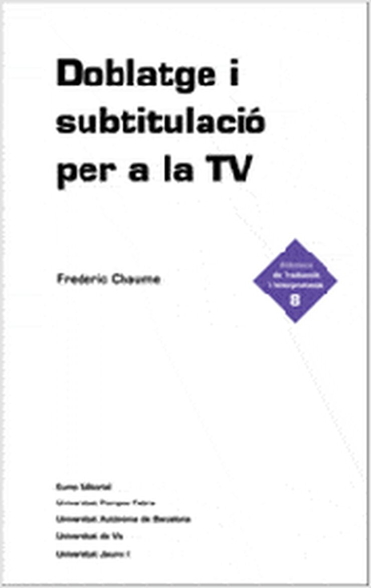 Doblatge i subtitulació per a la TV