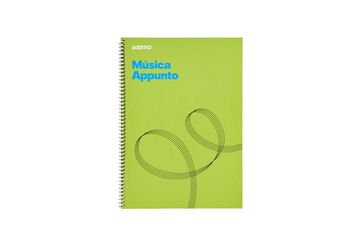 Libreta de música Additio Appunto 12 pentagramas A4