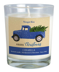 Vela Navidad Beso de turrón azul Vela Navidad Beso de turrón azul