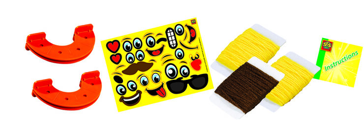 Crea i Decora Pom Pom Emoticons