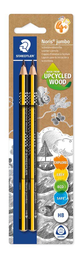 L&aacute;pices grafito Staedtler Noris Club Jumbo HB 2u
