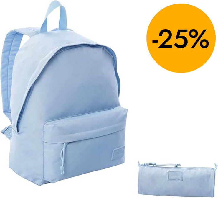 Pack Mochila + Estuche Totto Kalex azul