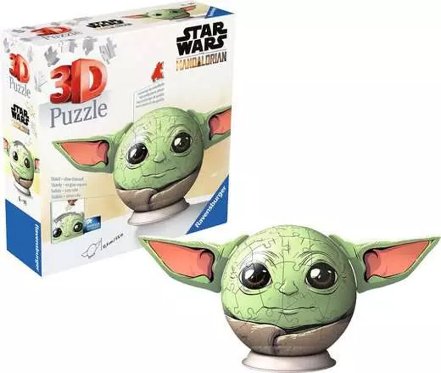 Puzle Ball 3D 72 Piezas Grogu con Orejas