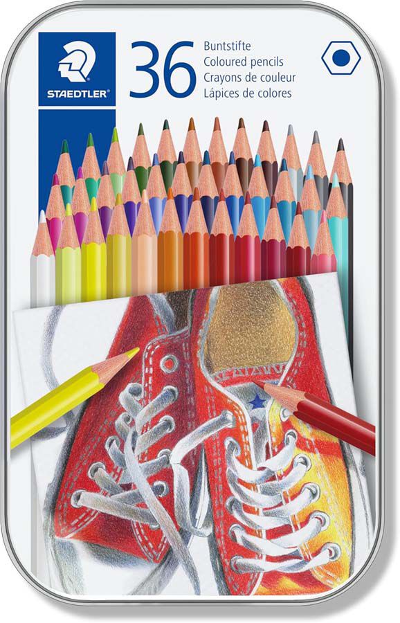 Llapis Staedtler 175 36 colors caixa metall