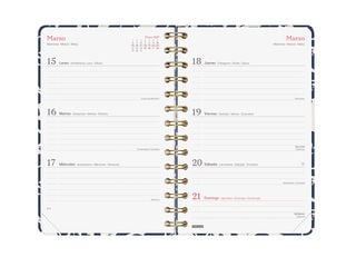 Agenda Finocam You Setmana Vista Horitzontal 2027 Castell&agrave; Cot&oacute;