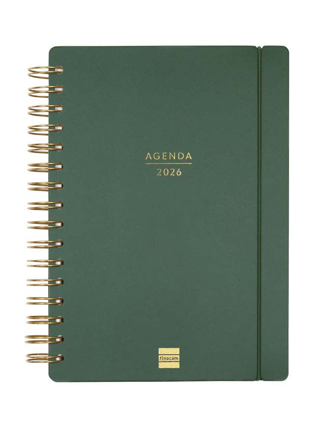 Agenda Finocam 16 meses Haiku E10 sem/vista cat 2025-26 verde