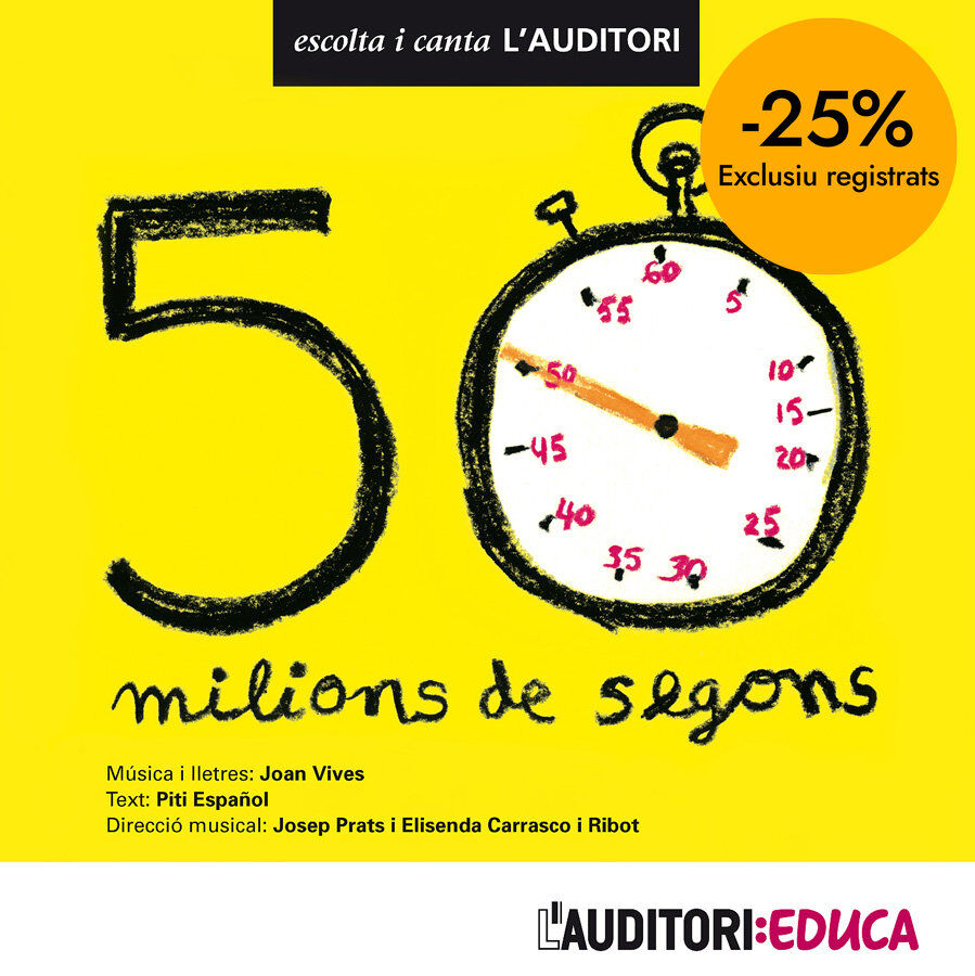 L'Auditori 50 milions de Segons Cant&agrave;nia CD