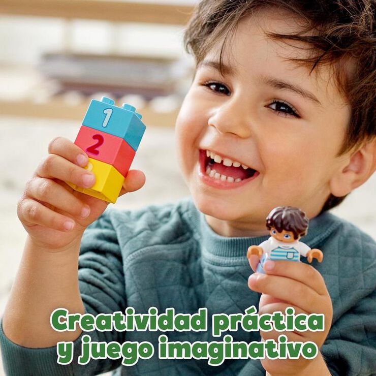  LEGO 10914 DUPLO Classic Deluxe Juego de construcción de caja  de ladrillos con almacenamiento, juguete de aprendizaje de primeros  ladrillos para niños de 1.5 años : Juguetes y Juegos