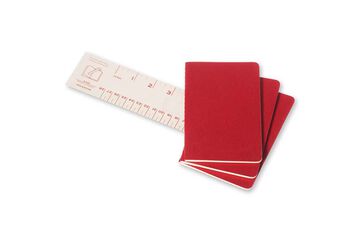 Pack 3 Llibretes Moleskine L Vermell Llis