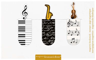 Punt de Llibre magnètic Música 3u