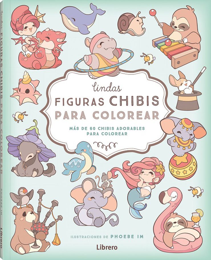 Lindas figuras chibi para colorear