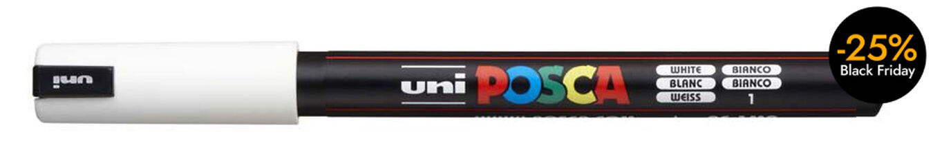 Rotulador Posca PC-1MR 0,7mm blanco