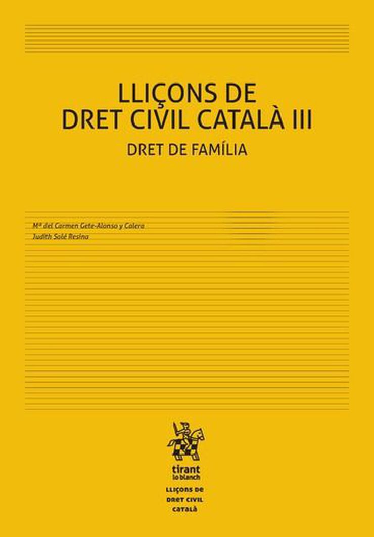 Lliçons de Dret Civil Català III Dret de família