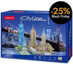 Puzle 3D Nova York 123 piezas