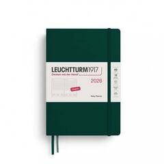 Agenda Leuchtturm A5 dia/pàg anglès 2026 Forest Green
