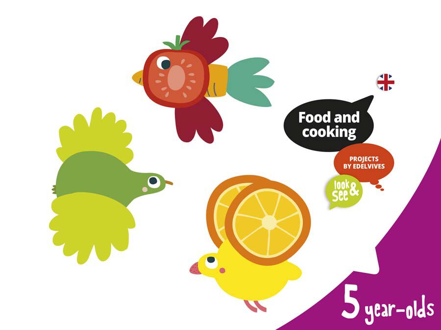 Food and Cooking 4 Years Infantil Por Proyectos &iquest;Lo Ves? Ingl&eacute;s