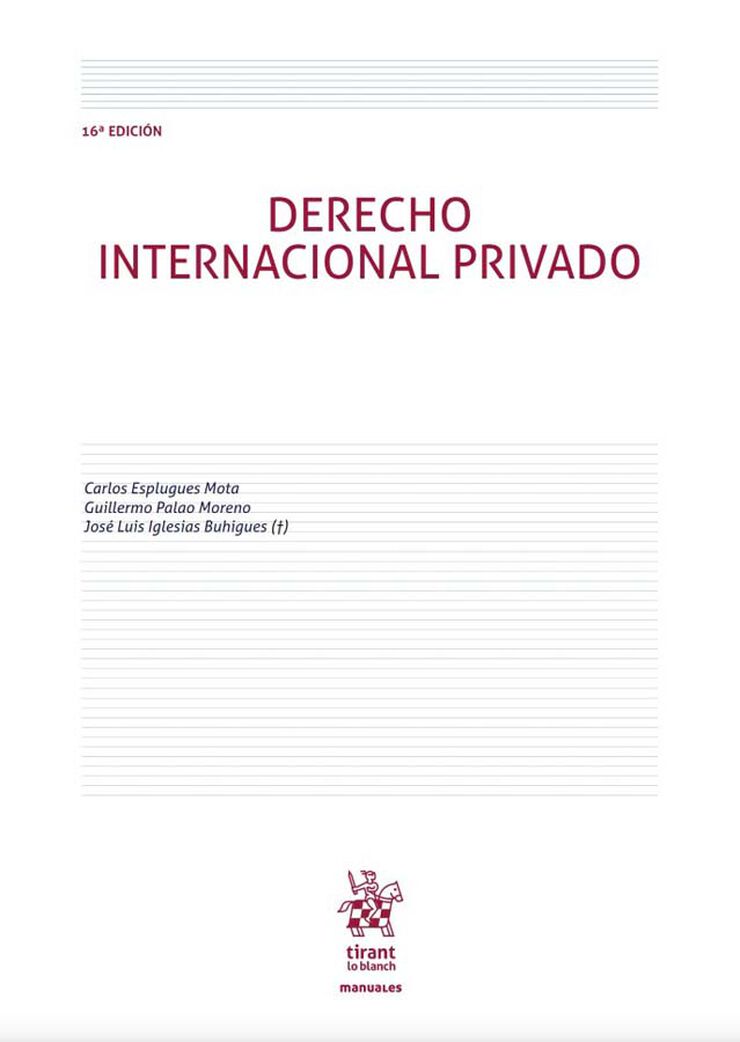Derecho Internacional privado 16ªED