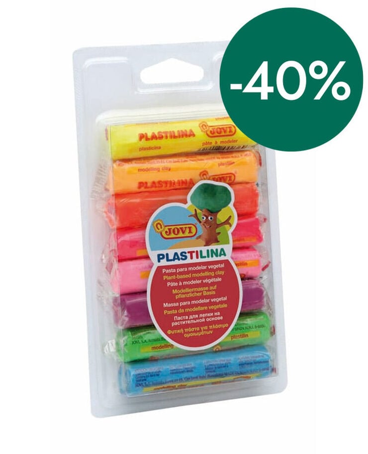 Pastilina Fluorescentes Jovi 15g 8 colores