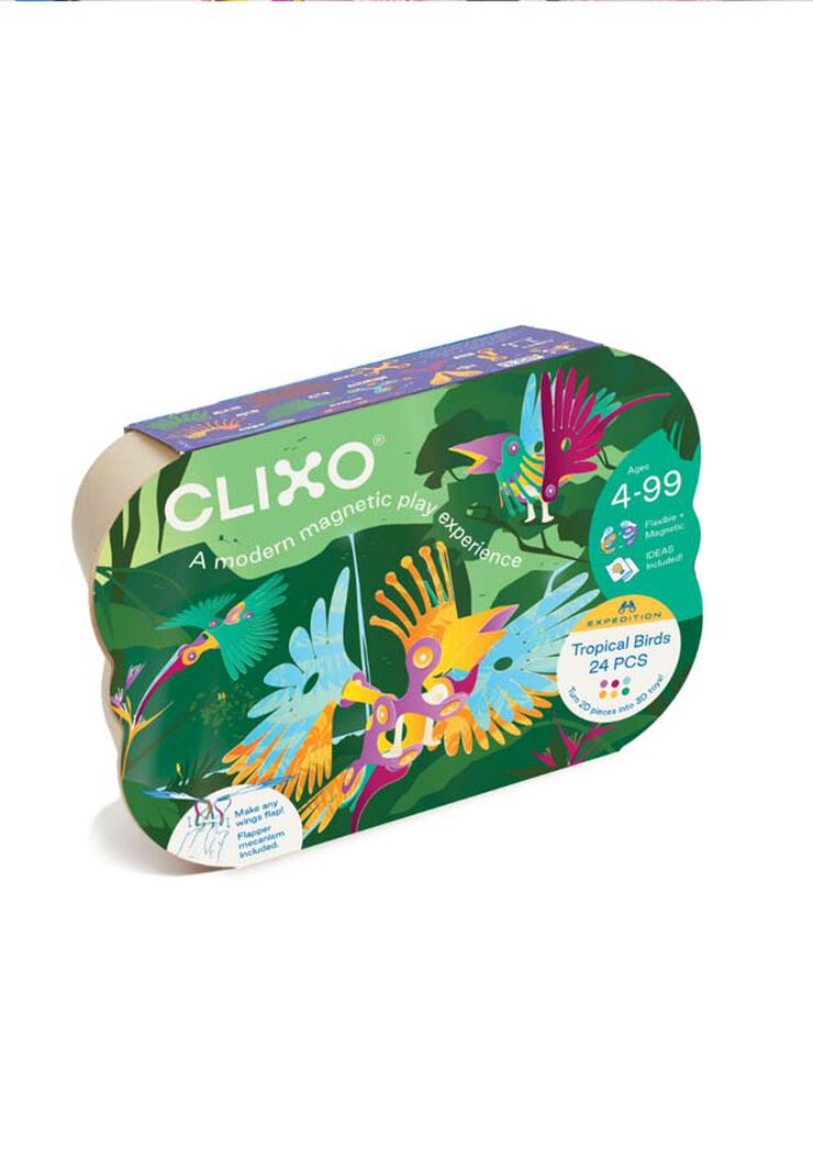 Construcció Magnètica Clixo Ocells 22 peces