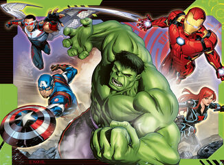 Puzle progressius 12-16-20-24 Avengers