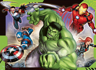 Puzle progresivos 12-16-20-24 Avengers