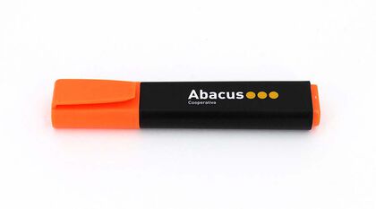 Marcador fluorescente Abacus naranja 10 unitats