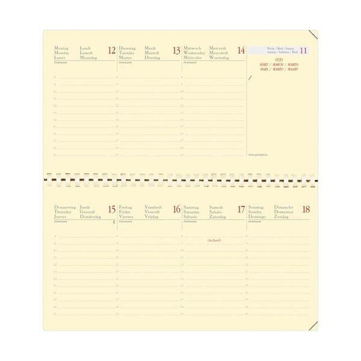 Agenda Quo Vadis Planital Marlow setm/vista mult 2025 blau