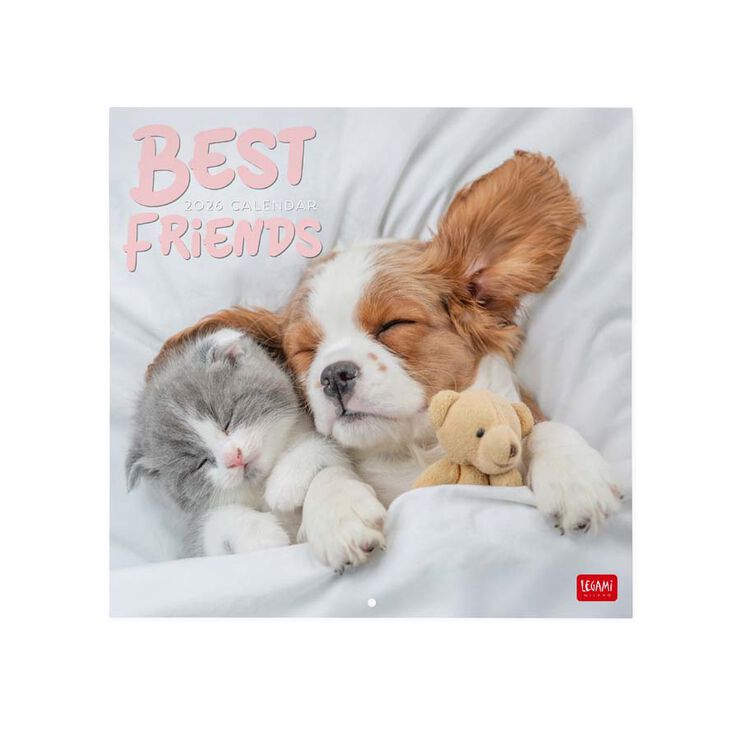 Calendario pared Legami 30x29cm 2026 Best Friends