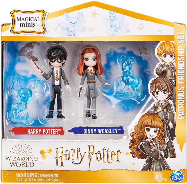 Harry Potter Friendship Set: 2 Muñecos Harry Potter y Ginny Weasley 7cm