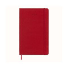 Agenda Moleskine 12m día/pág 2025 L rojo