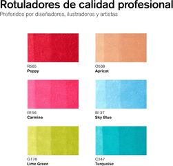 Rotuladores Promaker Brush Winsor & Newton tonos medios 6 colores