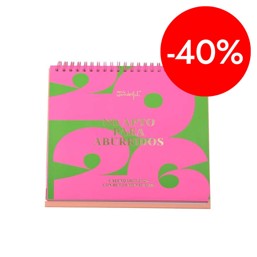 Calendario sobremesa 2026 cast No apto para aburridos