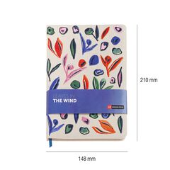Libreta A5 Leaves in the Wind 80 hojas bordado