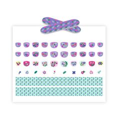 Adhesivos para uñas Flores